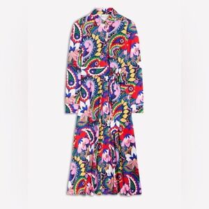 Women's Biden Marcia Jersey Midi Shirt Long Sleeve Dress Size 4P‎